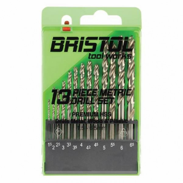 Bristol Tool Works BTW13M - 13 Piece Metric Drill Set HSS Drill Bits